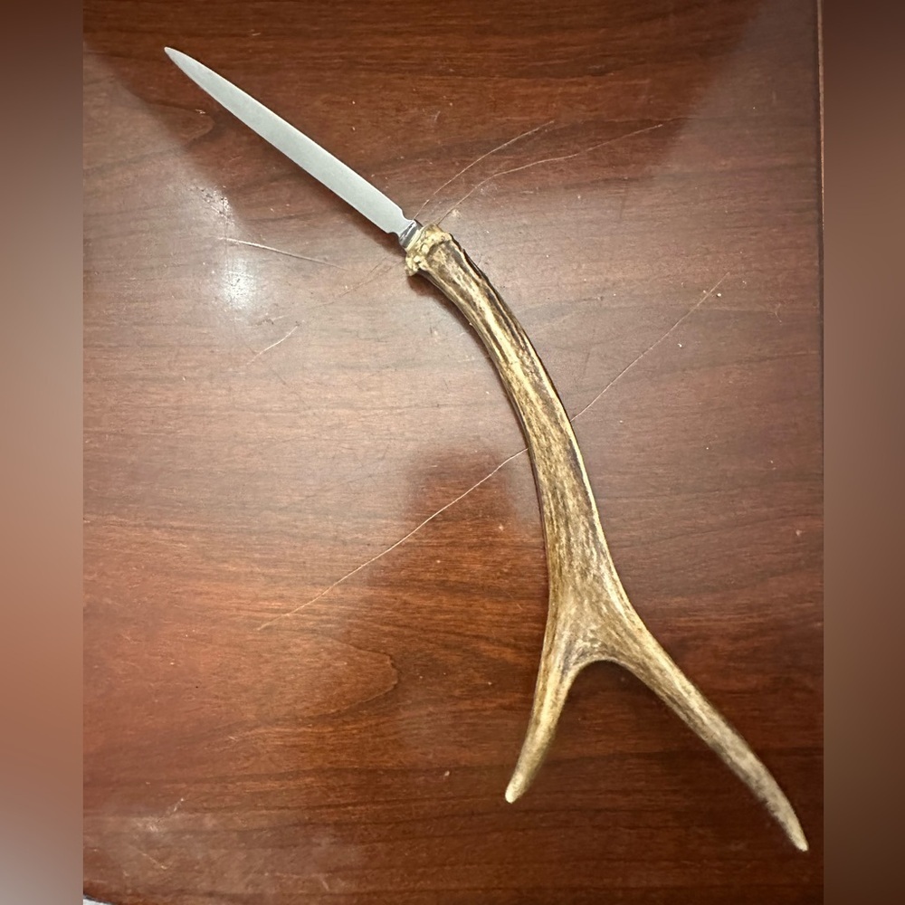 Woodcraft Supply Craft Antler Letter Opener from Sheffield England